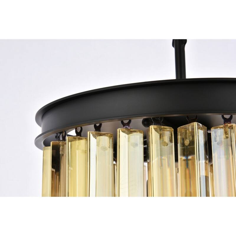 Royce Edge 3-Light Matte Black Pendant