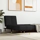 preview thumbnail 1 of 12, vidaXL Chaise Longue Black Velvet - 21.7" x 55.1" x 27.6" Black