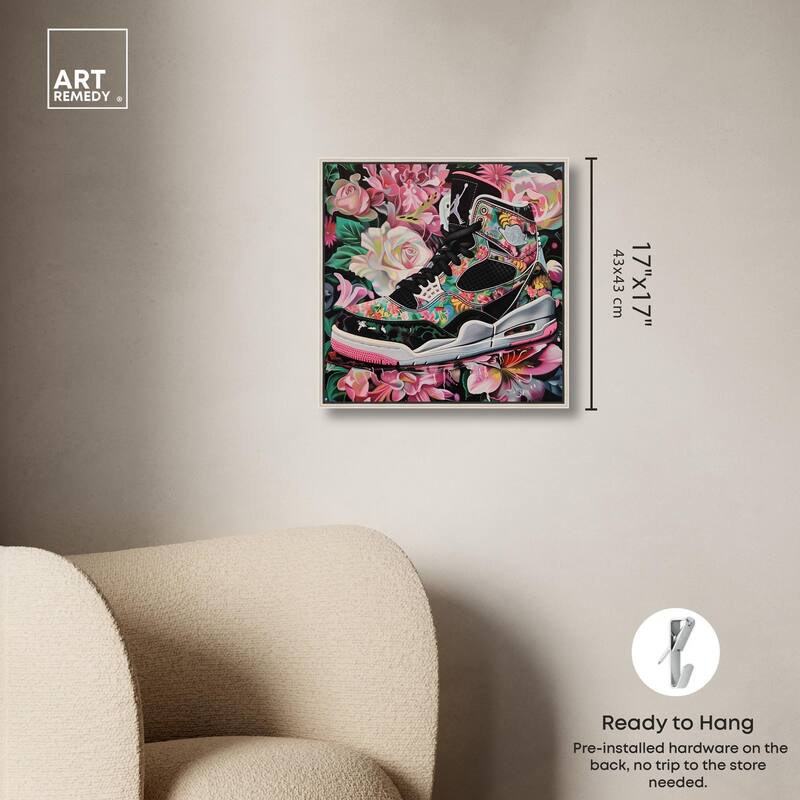 Hidden in Floral Bloom Sneaker Canvas by Art Remedy