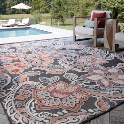 Tropicana Tropical Floral Indoor/Outdoor Area Rug