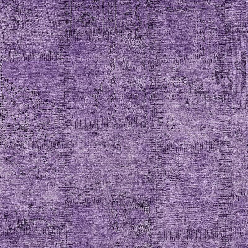 HomeRoots Patchwork Transitional Rectangle Outdoor Rug