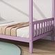 preview thumbnail 23 of 44, Twin Size Solid Wood House Frame Platform Bed, with Headboard and Footboard, with Underbed Storage Space, Minimalist Kids Bed