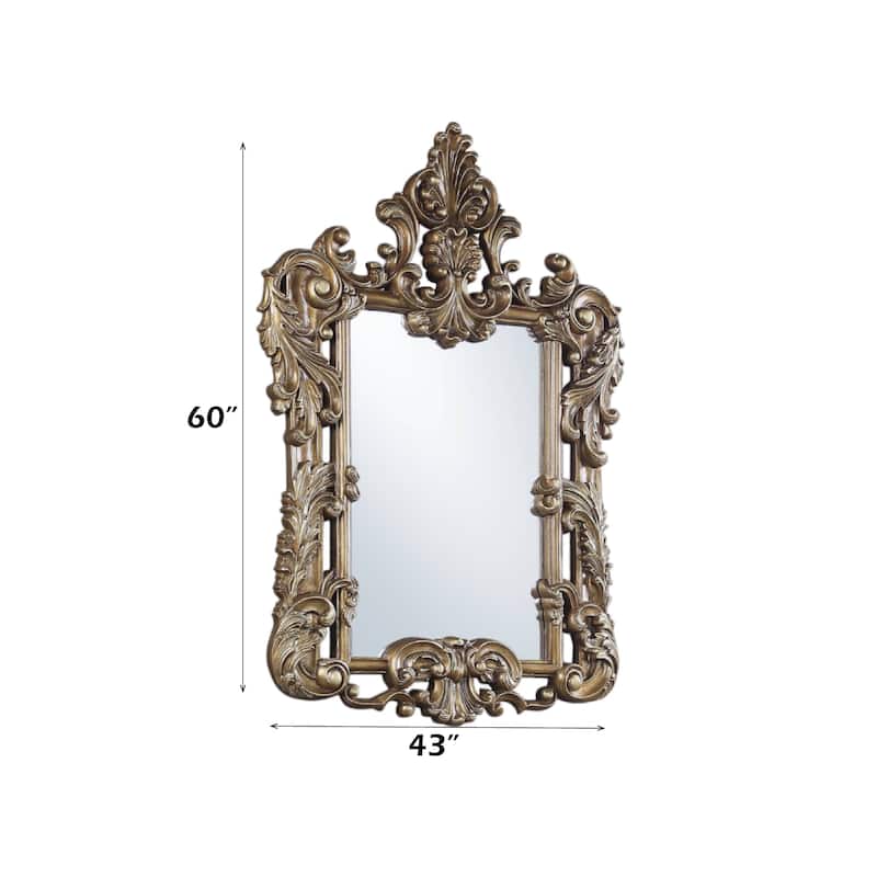 Constantine Brown & Gold Finish Mirror - Mirror Only - Brown,Gold