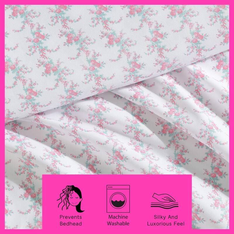 Betsey Johnson Printed Cozy Bonus Sheet Set