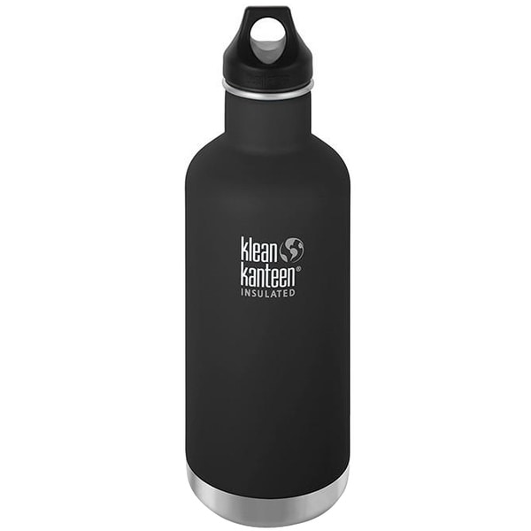 Klean Kanteen Classic Insulated 32 oz. Bottle with Loop Cap - Shale Black - shale black - 32 oz.