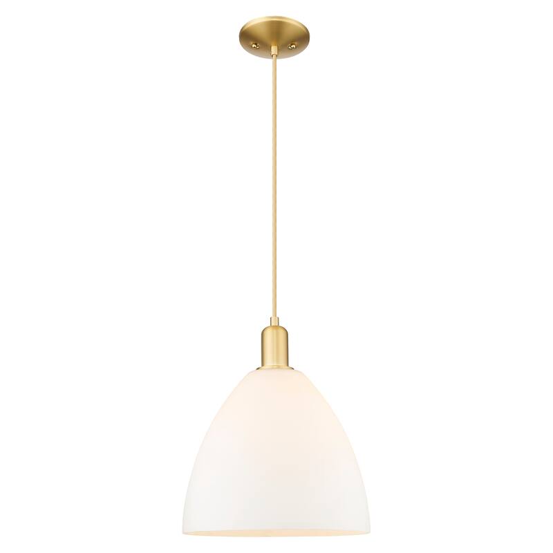 Innovations Lighting Endless Possibilities Arcadia - Bristol - 1 Light 12" Cord Hung Mini Pendant - Satin Gold/Matte White