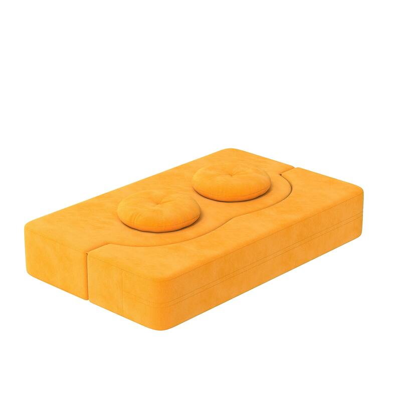 Folding Sofa Bed with Pillow, Twin Sleeper Sofa Couch, Loveseat Couch, Floor Folding Mattress, Convertible Lounge Chair