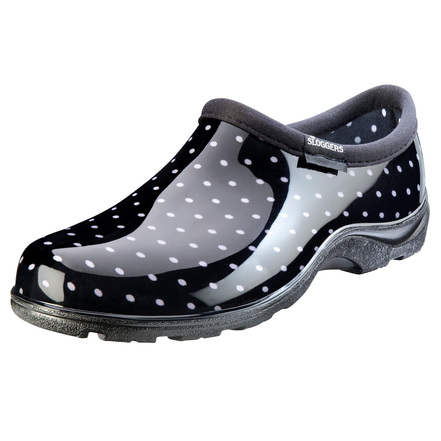 polka dot clogs