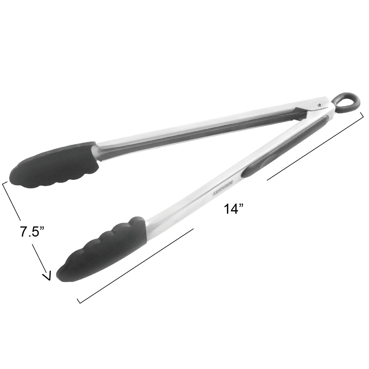 Farberware Stainless Steel Mini Locking Tongs with Silicone Tips