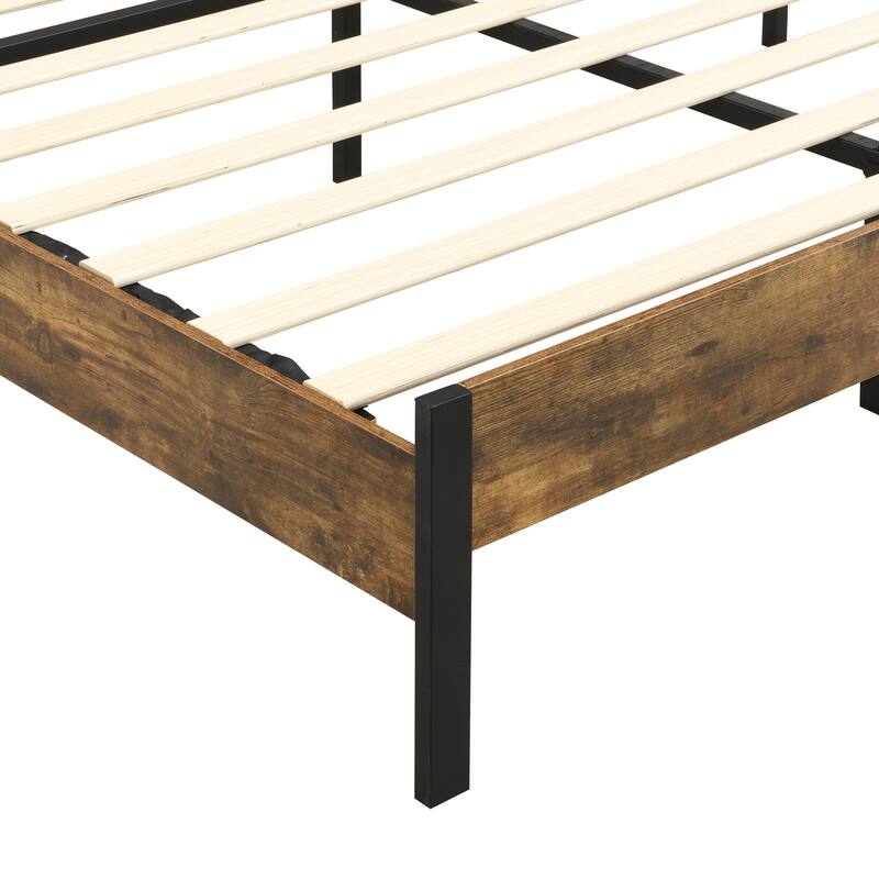 King Bed Frame, Upholstered headboard with Charging and Touch sensitive LED Lights, Under Bed Storage, No Box Spring Needed