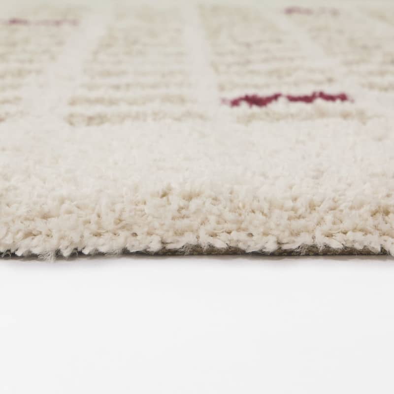 Thaddeus Geometric Shag Area Rug