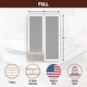 preview thumbnail 25 of 37, Onetan 8-Inch & 4-Inch Wooden Box Spring/Foundation Ideal for Mattress, No Assembly Needed, White.