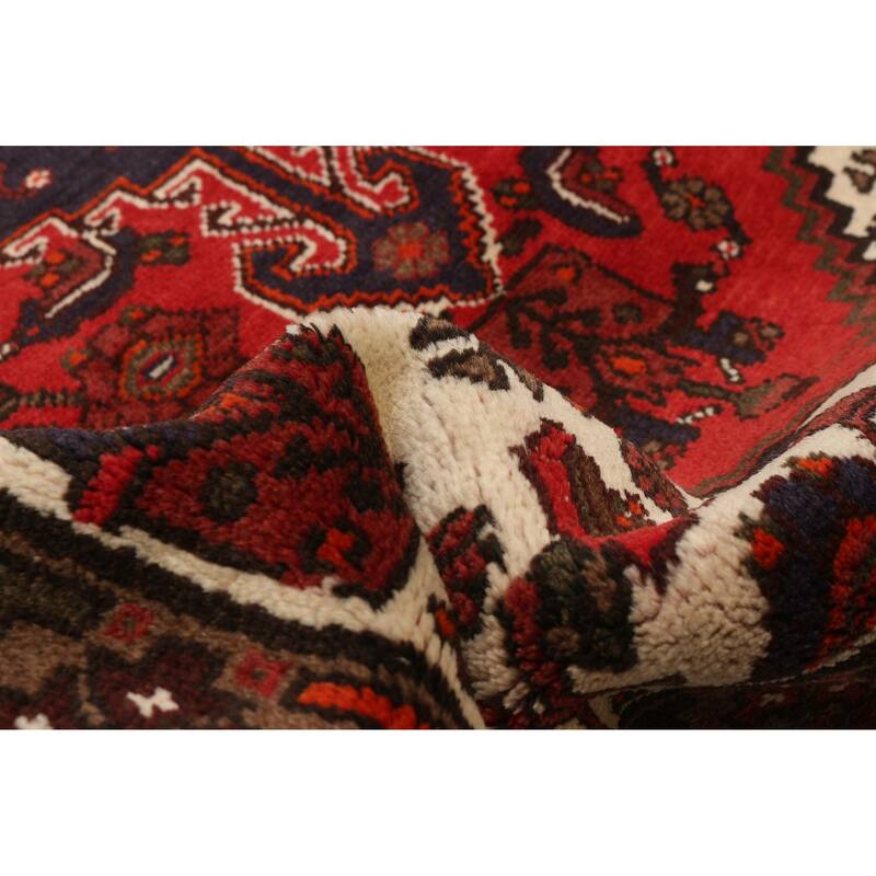 ECARPETGALLERY Hand-knotted Andelz Red Wool Rug - 3'3 x 4'9