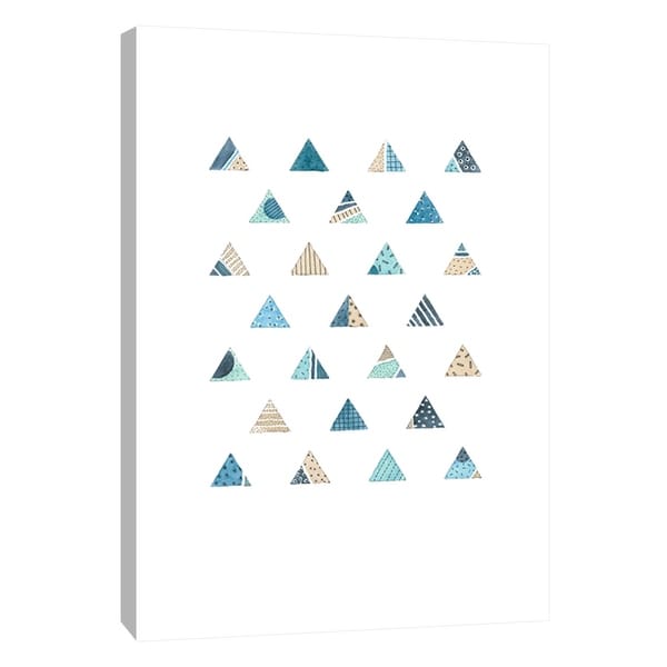 PTM Images 9-105594 PTM Canvas Collection 10" x 8" - "Quilted Triangles 2" Giclee Patterns and Designs Art Print on Canvas