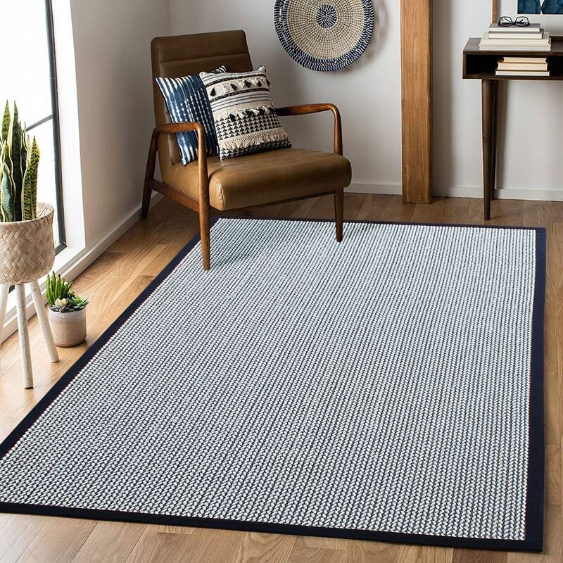 A1HC Sisal and Wool Rug, Natural Fiber Area Rugs with Non-Skid Latex Backing, Rug for Entryway, Dining or Living Room