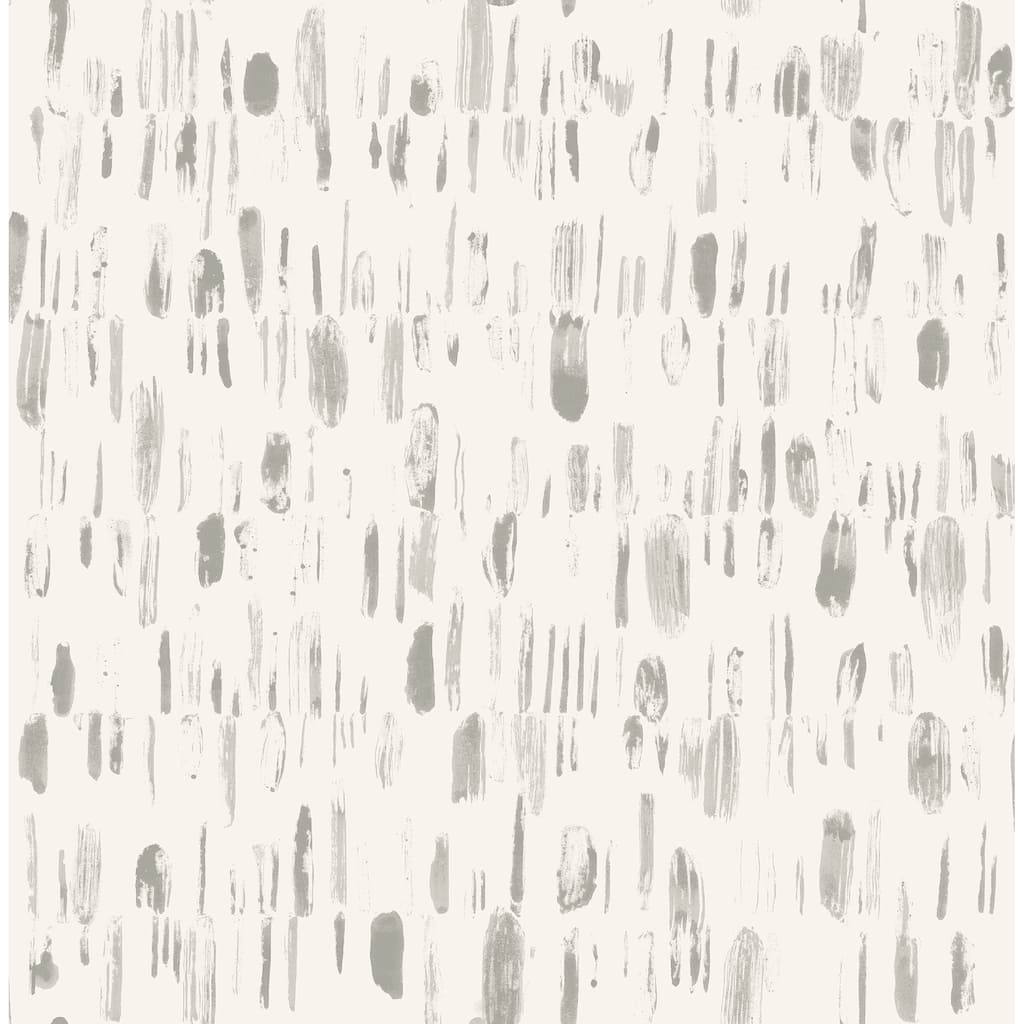 A-Street Prints Dwell Grey Brushstrokes Wallpaper