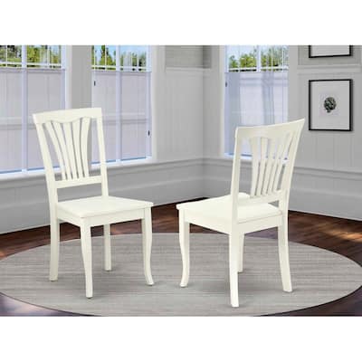 Dining Chair with Wood Seat and Linen White Finish, Contemporary Accent Seating - 18