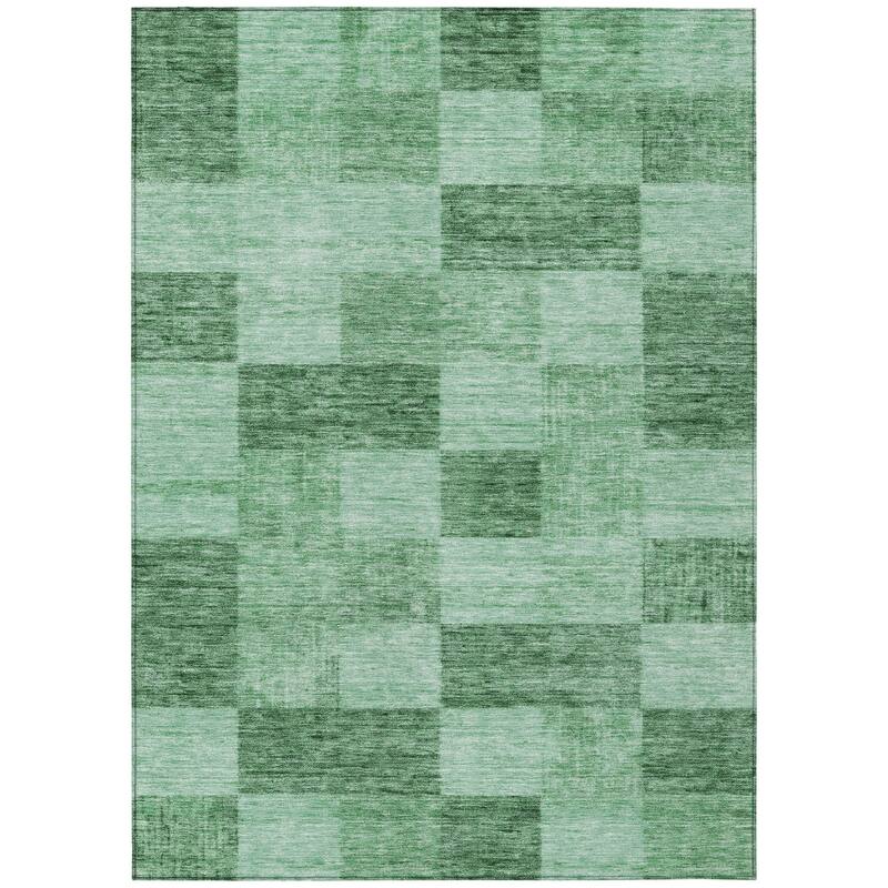 HomeRoots Geometric Transitional Rectangle Outdoor Rug