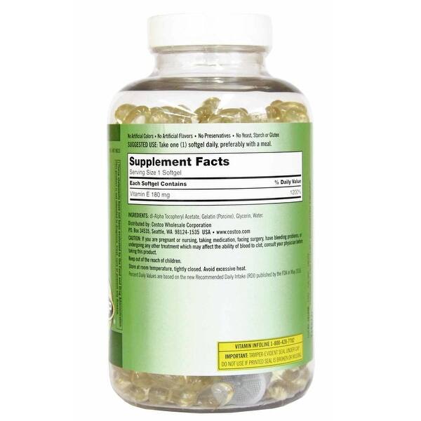 Shop Kirkland Signature Vitamin E 180 Mg 400 Iu 500