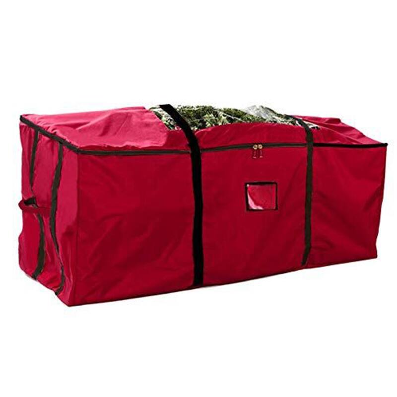 Christmas Tree Storage Bag for Storing Large Artificial Xmas Tree and Decoration - Red