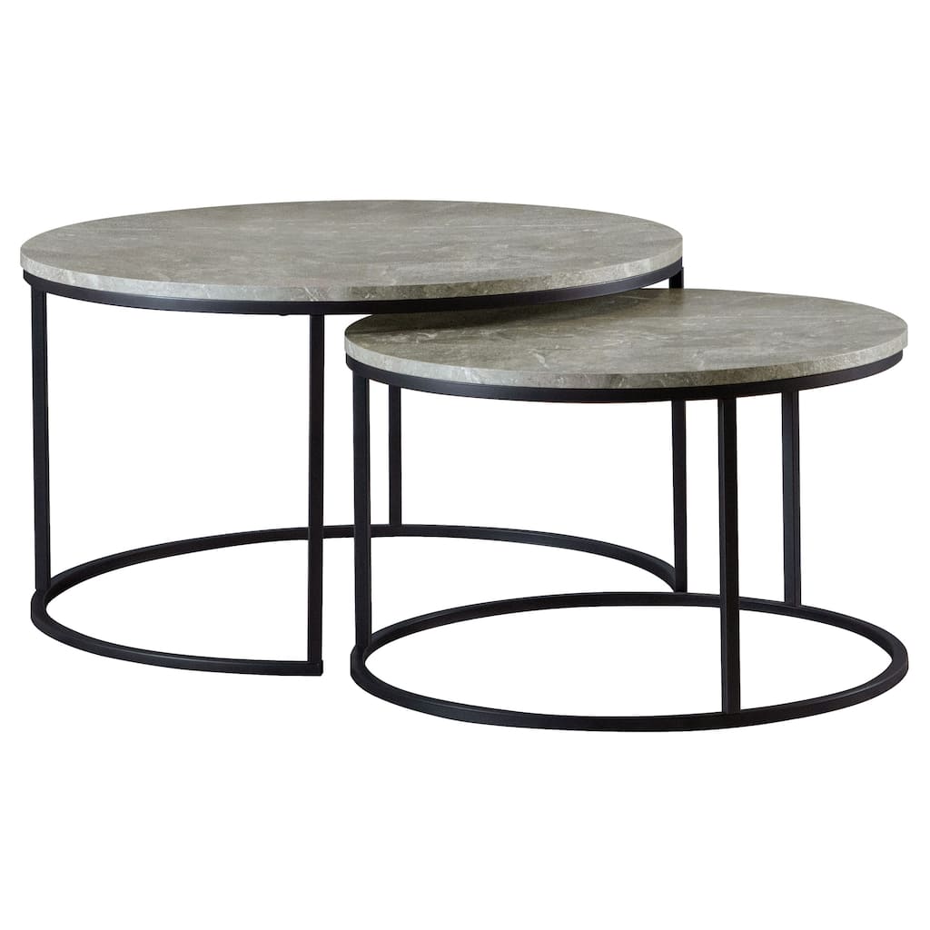 Lainey 2-piece Round Nesting Coffee Table