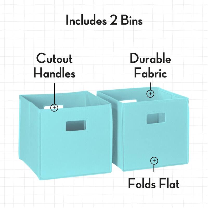 RiverRidge Kids Bookshelf and Toy Storage Organizer with 4 Racks and 2 Cubbies for Playroom, Nursery