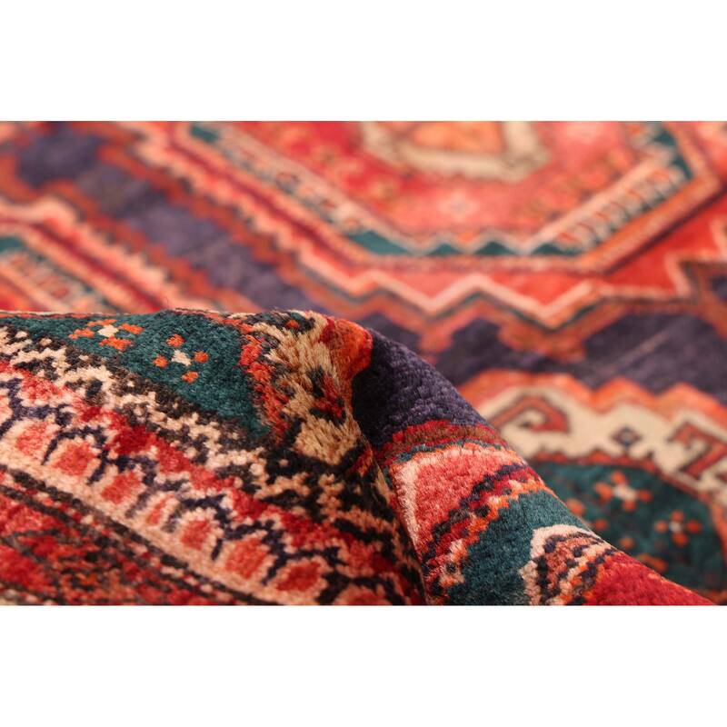 ECARPETGALLERY Hand-knotted Konya Anatolian Dark Navy, Red Wool Rug - 3'10 x 10'1