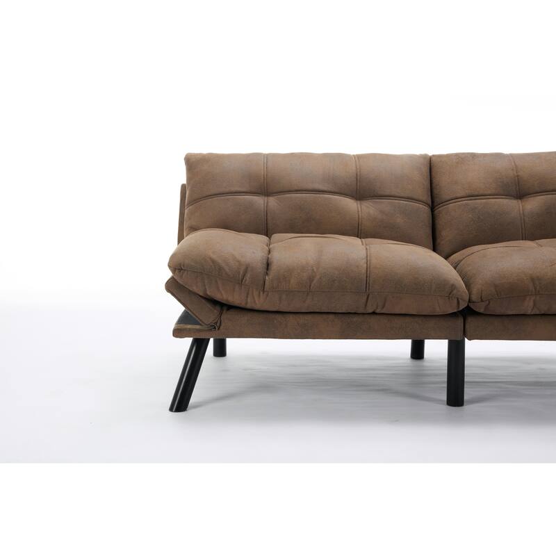 Versatile Modern Sofa Bed: 2-Seater Convertible Couch with Twin Bed Feature for Small Spaces