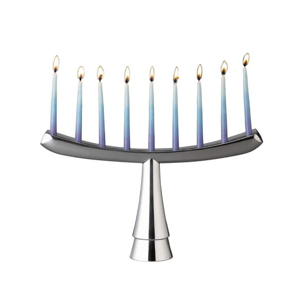 slide 2 of 9, Nambe Menorah Silver - 12.5 inch x 7.5 inch 12.5 inch x 7.5 inch