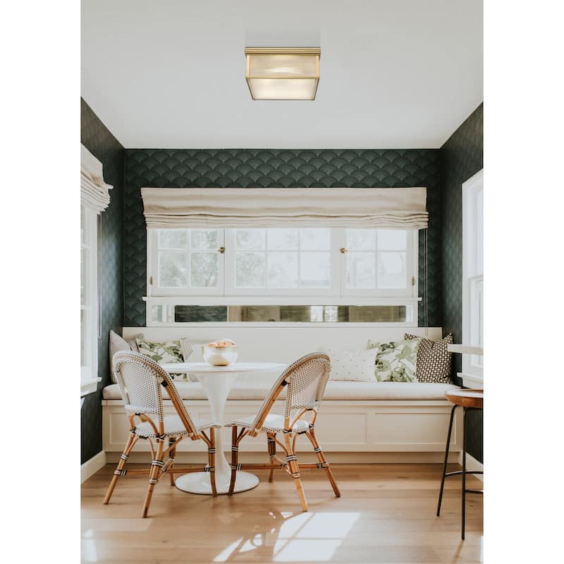 Z-Lite 7504FS13 Carnaby 4 Light 13" Wide Flush Mount Ceiling Fixture