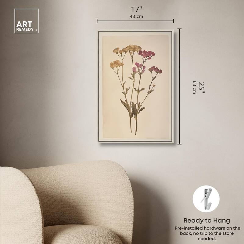 Dried Flower Canvas by Art Remedy