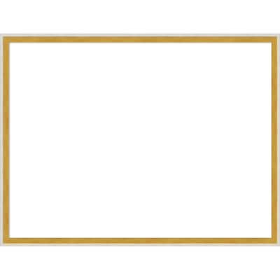 Amanti Art Paige White Gold Framed Dry Erase Magnetic Board