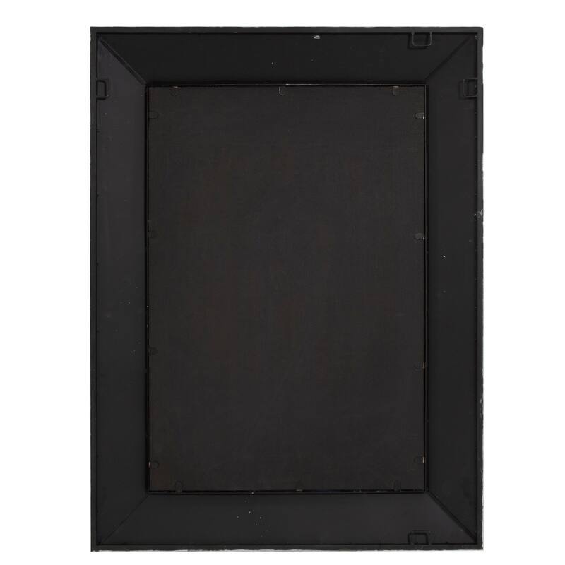 Allan Andrews Rectangular Iron Framed Wall Mirror with Mottled Silver Finish - 40"H x 30"W