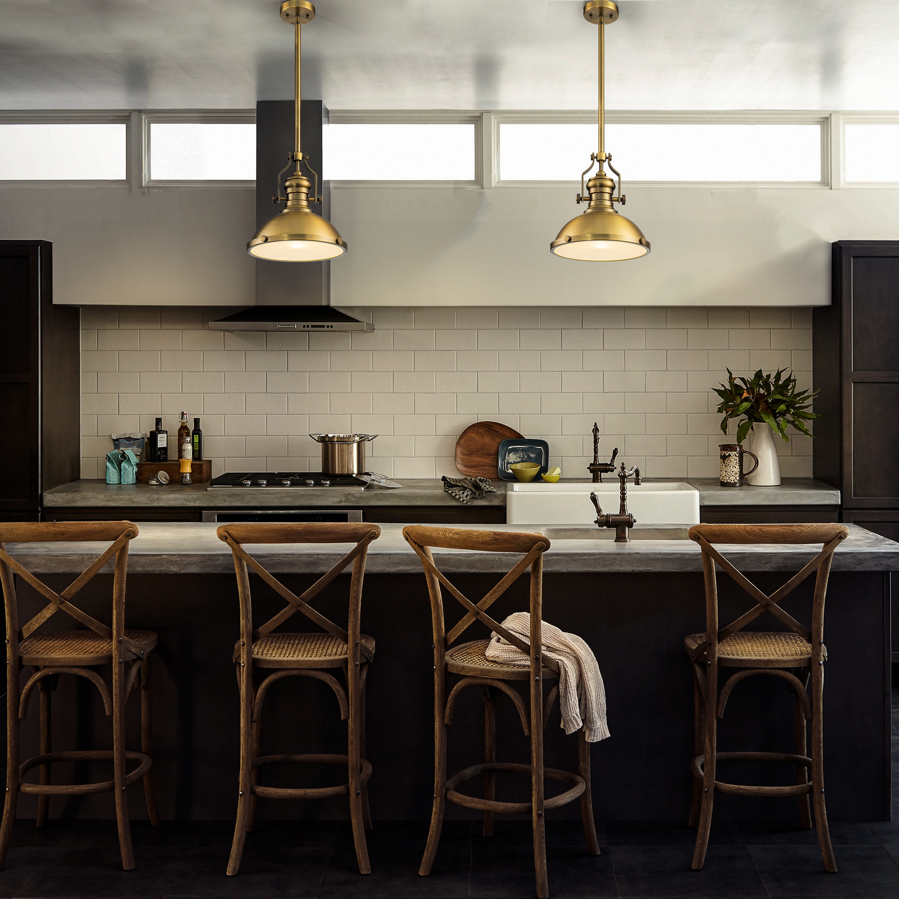 Industrial single pendant light on sale