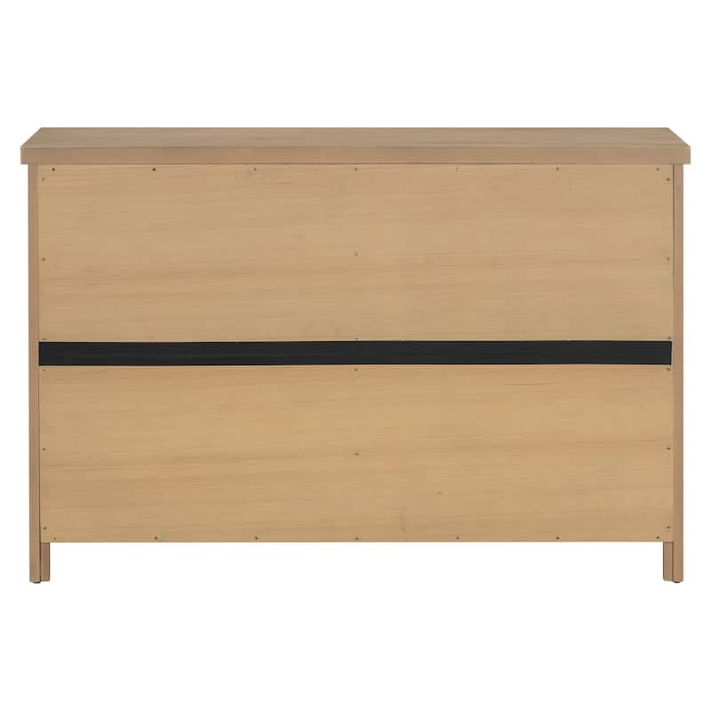 4-Door Storage Sideboard Pantry Cabinet with Adjustable Shelves, Console Cabinet Cupboard Accent Cabinet with Handles