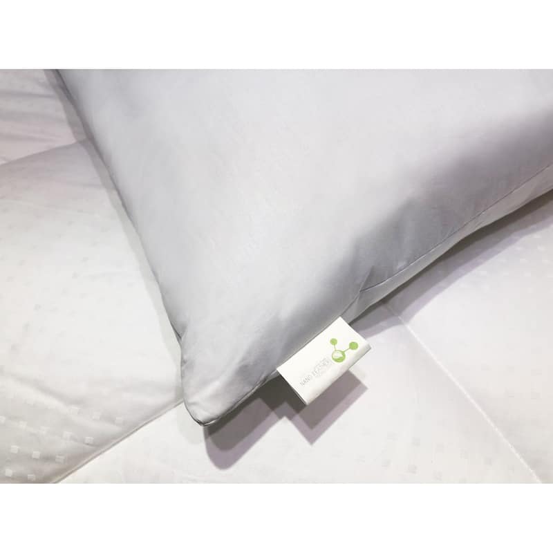 St. James Home Cotton Silver Goose Nano Feather Pillows (Set of 2) - White