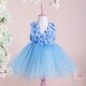 preview thumbnail 4 of 6, 3D Flowers and Crystal Stone Decorated Special Occasion Dress for Toddler