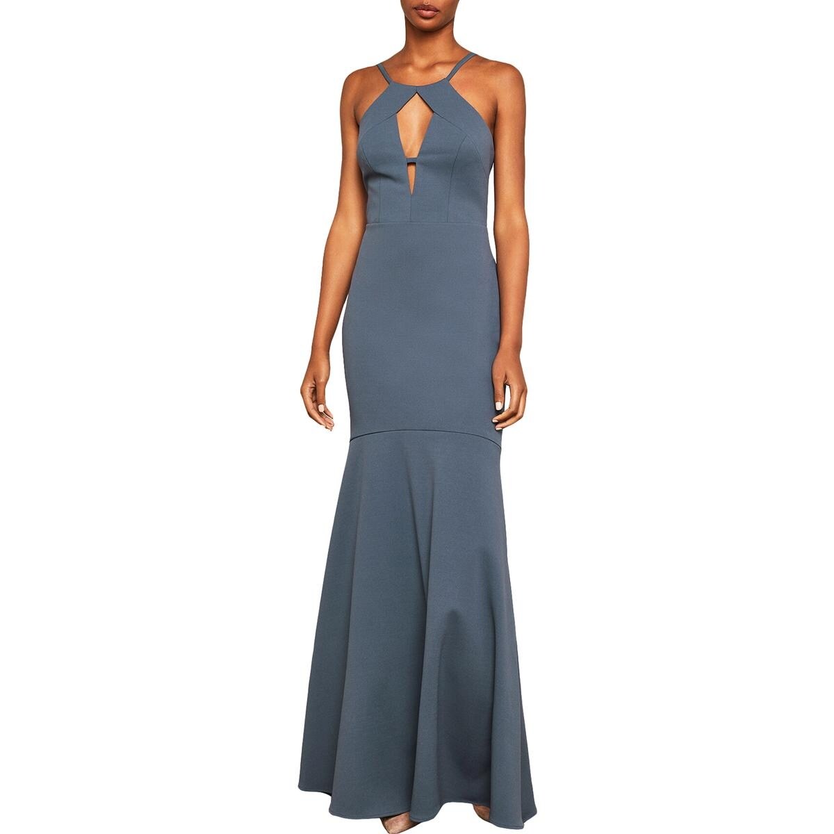 Shop Bcbg Max Azria Womens Evening Dress Cut Out Halter