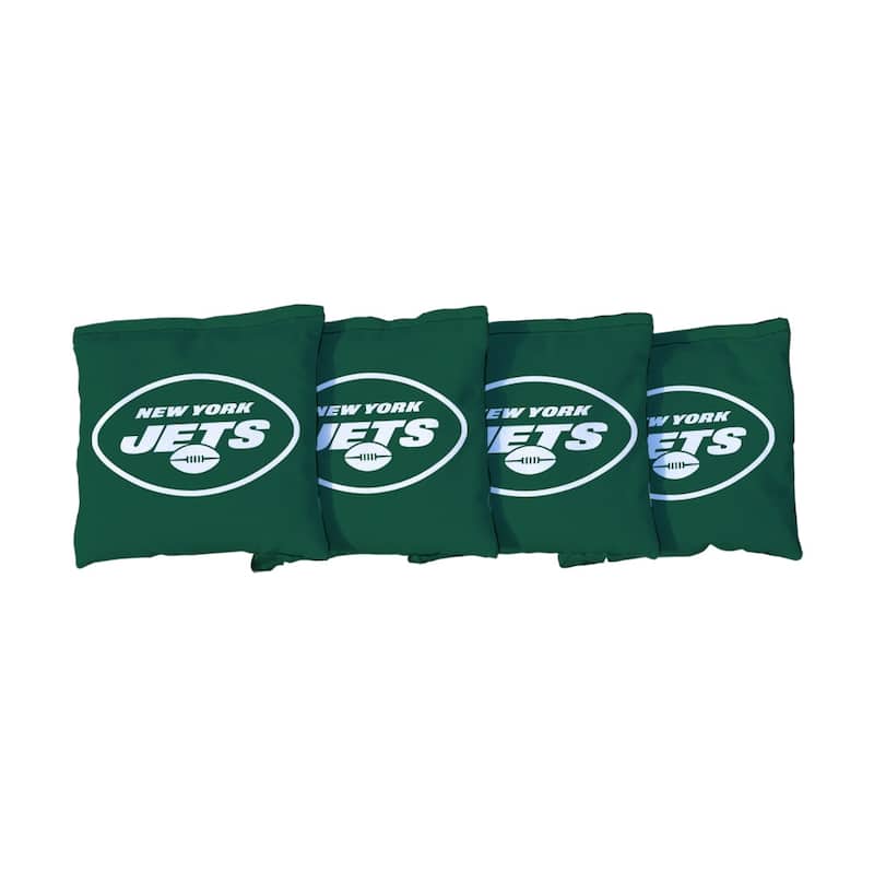 New York Jets NFL Green Cornhole Bags - All-Weather Resin Filled