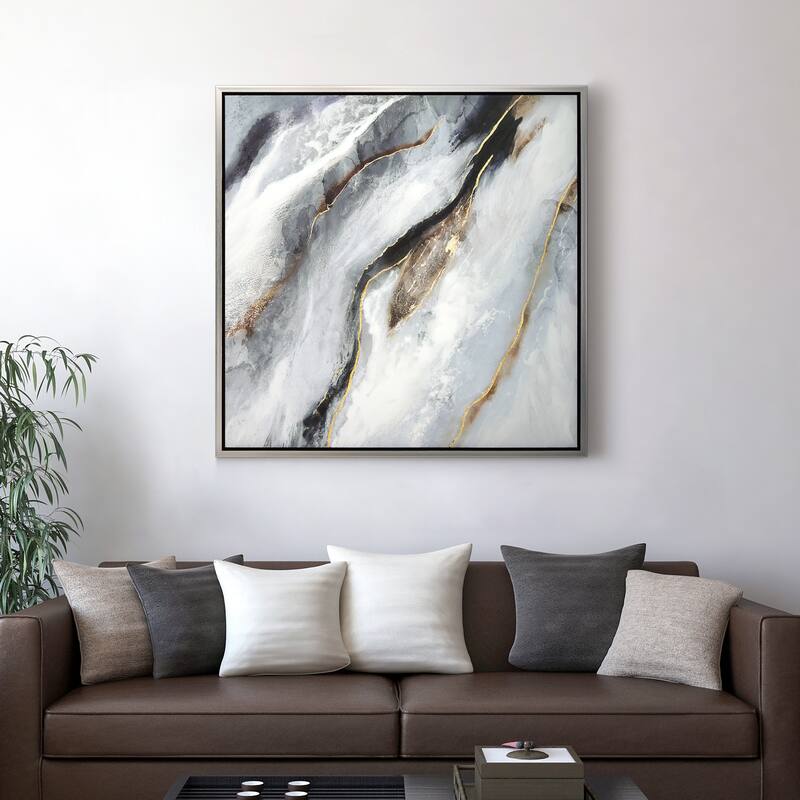 Flood Textured Metallic Hand Painted Framed Wall Art by Martin Edwards
