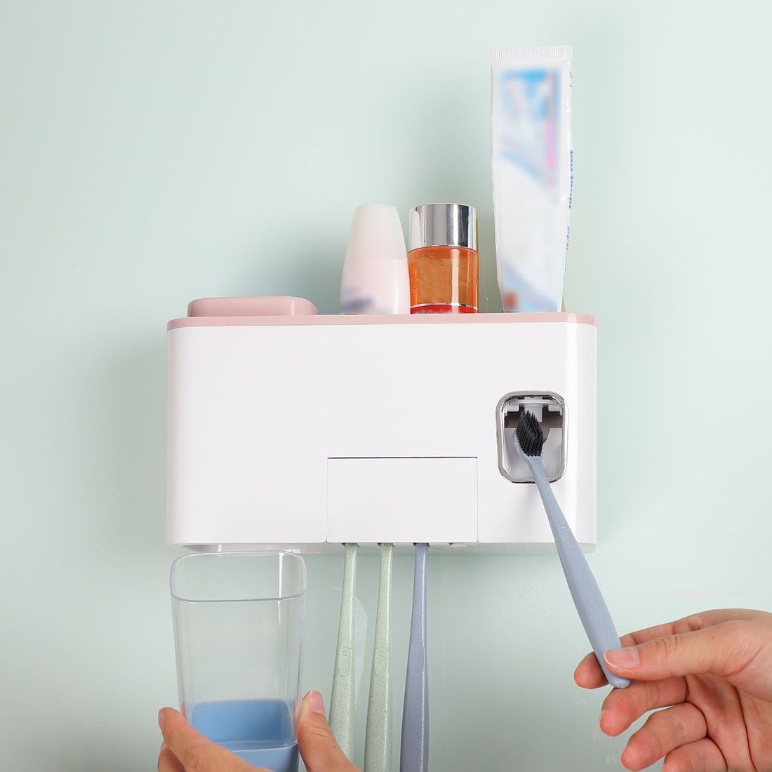Shop Toothpaste Dispenser With Self Sticker For Bathroom