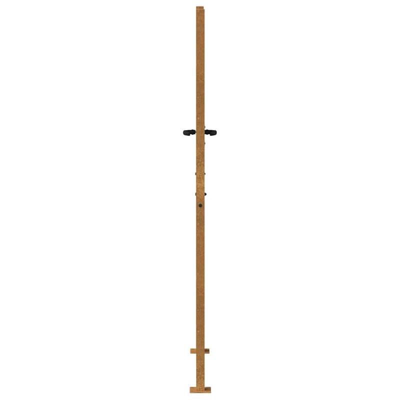 vidaXL Garden Gate 39.4x68.9" Corten Steel Bamboo Design - 43.3 x 70.9"