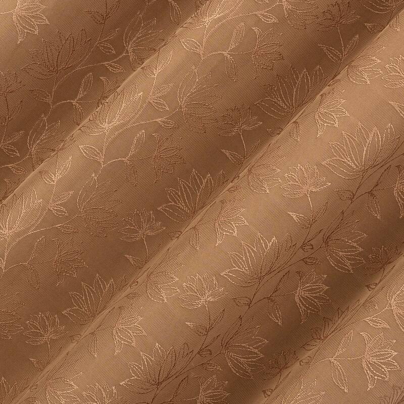Sun Zero Bronte Floral Jacquard Total Blackout Rod Pocket 1-Piece Curtain Valance