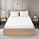 preview thumbnail 1 of 7, Madison Park Quiet Nights White 300 Thread Count Cotton Sateen Waterproof Mattress Pad