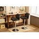 preview thumbnail 53 of 54, Roundhill Furniture Glasgow Height-adjustable Tufted Faux Leather Bar Stools (Set of 2)