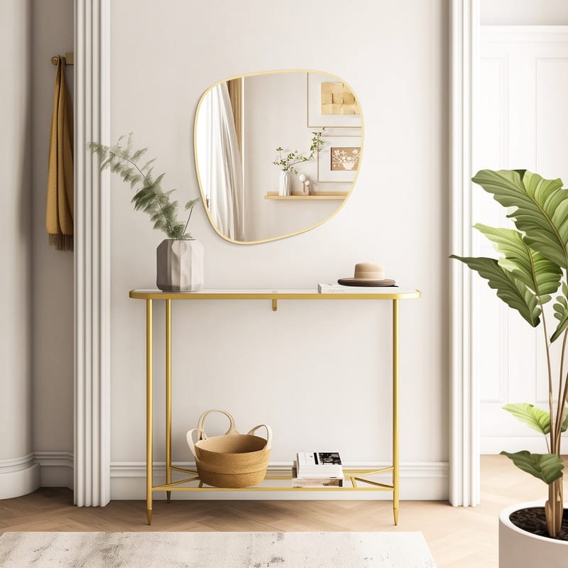 Aluminum Alloy Asymmetrical Wall Mirrors