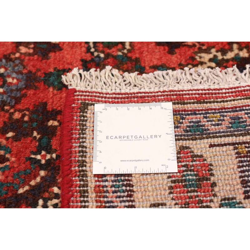 ECARPETGALLERY Hand-knotted Andelz Red Wool Rug - 3'5 x 9'7