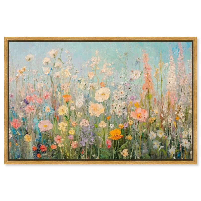 Soft Focus Flora II Canvas by Art Remedy - Gold - 45" x 30"