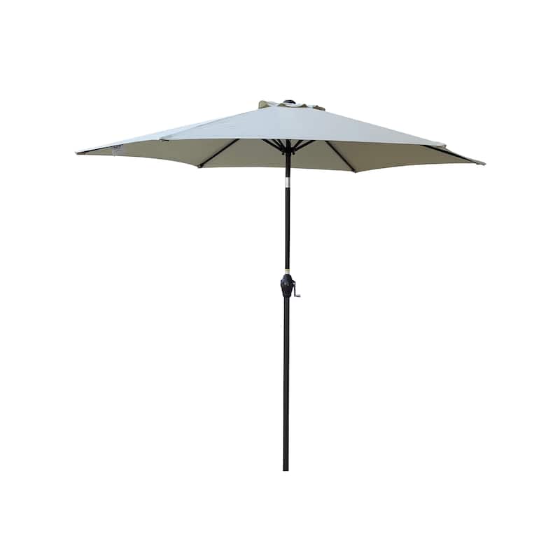 9FT Frozen Dew Outdoor Patio Umbrella with Tilt and Crank System