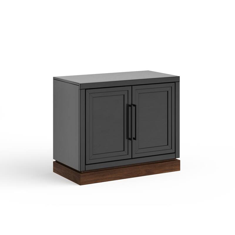 Bridgevine Home Nora Modular 2-Door Base Cabinet, No Assembly Required, Two-Tone Finish